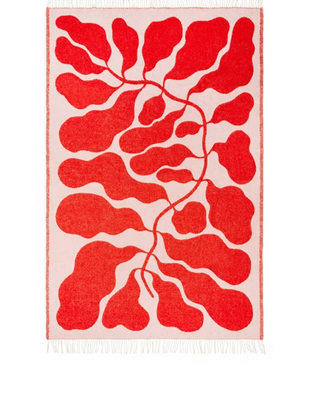 Arket Linnea Andersson throw Blanket in red